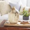 image:imageDeco 79 Ceramic Antique Style Distressed Vase 10 x 10 x 22 BrownBeige