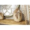 image:imageDeco 79 Ceramic Antique Style Distressed Vase 10 x 10 x 22 BrownBeige