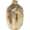 image:imageDeco 79 Ceramic Antique Style Distressed Vase 10 x 10 x 22 BrownBeige