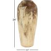 image:imageDeco 79 Ceramic Antique Style Distressed Vase 10 x 10 x 22 BrownBeige
