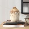 image:imageDeco 79 Ceramic Antique Style Distressed Vase 10 x 10 x 22 BrownBeige