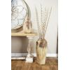image:imageDeco 79 Ceramic Antique Style Distressed Vase 10 x 10 x 22 BrownBeige