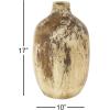image:imageDeco 79 Ceramic Antique Style Distressed Vase 10 x 10 x 22 BrownBeige