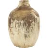 image:imageDeco 79 Ceramic Antique Style Distressed Vase 10 x 10 x 22 BrownBeige