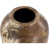 image:imageDeco 79 Ceramic Antique Style Distressed Vase 10 x 10 x 22 BrownBeige