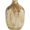 image:imageDeco 79 Ceramic Antique Style Distressed Vase 10 x 10 x 22 BrownBeige