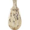image:imageDeco 79 Ceramic Antique Style Distressed Vase 10 x 10 x 22 BrownBrown
