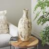image:imageDeco 79 Ceramic Antique Style Distressed Vase 10 x 10 x 22 BrownBrown