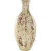 image:imageDeco 79 Ceramic Antique Style Distressed Vase 10 x 10 x 22 BrownBrown
