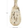 image:imageDeco 79 Ceramic Antique Style Distressed Vase 10 x 10 x 22 BrownBrown