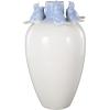 image:imageDeco 79 Ceramic Bird Decorative Vase Centerpiece Vase with Blue Accents Flower Vase for Home Decoration 8 x 8 x 15 White8 x 8 x 15