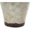 image:imageDeco 79 Ceramic Decorative Vase Antique Amphora Centerpiece Vase with Speckled Texturing and Yellow and Brown Accents Flower Vase for Home Decoration 10 x 9 x 18 CreamCream