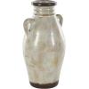 image:imageDeco 79 Ceramic Decorative Vase Antique Amphora Centerpiece Vase with Speckled Texturing and Yellow and Brown Accents Flower Vase for Home Decoration 10 x 9 x 18 CreamCream