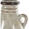image:imageDeco 79 Ceramic Decorative Vase Antique Amphora Centerpiece Vase with Speckled Texturing and Yellow and Brown Accents Flower Vase for Home Decoration 10 x 9 x 18 CreamCream