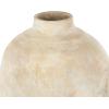image:imageDeco 79 Ceramic Decorative Vase Antique Short Wide Centerpiece Vase with Shades of Pink Flower Vase for Home Decoration 12 x 12 x 11 BeigeBeige
