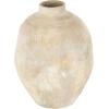 image:imageDeco 79 Ceramic Decorative Vase Antique Short Wide Centerpiece Vase with Shades of Pink Flower Vase for Home Decoration 12 x 12 x 11 BeigeBeige