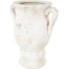 image:imageDeco 79 Ceramic Decorative Vase Antique Style Distressed Centerpiece Vase with Handles Flower Vase for Home Decoration 14 x 11 x 18 CreamCream