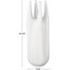 image:imageDeco 79 Ceramic Decorative Vase Centerpiece Vase with Multiple Openings Flower Vase for Home Decoration 7 x 8 x 22 WhiteLARGE SIZE FLOWER VASE CENTERPIECE