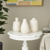 image:imageDeco 79 Ceramic Decorative Vase Minimalistic Centerpiece Vases with Varying Shapes Set of 3 Flower Vases for Home Decoration 5 W 8 H CreamCream