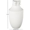 image:imageDeco 79 Ceramic Decorative Vase Sleek Amphora Centerpiece Vases with Scroll Handles Flower Vases for Home Decoration 9 x 9 x 18 White9 x 9 x 18
