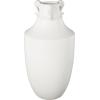 image:imageDeco 79 Ceramic Decorative Vase Sleek Amphora Centerpiece Vases with Scroll Handles Flower Vases for Home Decoration 9 x 9 x 18 White9 x 9 x 18