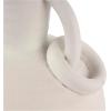 image:imageDeco 79 Ceramic Decorative Vase Textured Centerpiece Vase with 4 Handles Flower Vase for Home Decoration 7 x 7 x 15 CreamCream