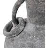 image:imageDeco 79 Ceramic Decorative Vase Textured Centerpiece Vase with 4 Handles Flower Vase for Home Decoration 7 x 7 x 15 CreamGray