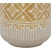 image:imageDeco 79 Ceramic Floral Handmade Decorative Vase Centerpiece Vases with Diamond Pattern Set of 2 Flower Vases for Home Decoration 9 11H Beige