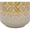 image:imageDeco 79 Ceramic Floral Handmade Decorative Vase Centerpiece Vases with Diamond Pattern Set of 2 Flower Vases for Home Decoration 9 11H Beige