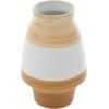 image:imageDeco 79 Ceramic Handmade Decorative Vase Centerpiece Vase with Terracotta Accents Flower Vase for Home Decoration 9 x 9 x 13 BrownBrown