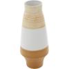 image:imageDeco 79 Ceramic Handmade Decorative Vase Centerpiece Vase with Terracotta Accents Flower Vase for Home Decoration 9 x 9 x 13 BrownBrown