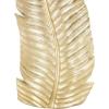 image:imageDeco 79 Ceramic Leaf Slanted Vase 14 x 4 x 15 WhiteGold
