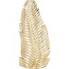 image:imageDeco 79 Ceramic Leaf Slanted Vase 14 x 4 x 15 WhiteGold