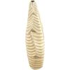 image:imageDeco 79 Ceramic Leaf Slanted Vase 14 x 4 x 15 WhiteGold