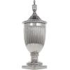 image:imageDeco 79 Ceramic Living Room Decorative Jars Tall Fluted Urn Decorative Container with Lid Jar with Lid 10 x 10 x 26 WhiteSilver