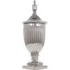 image:imageDeco 79 Ceramic Living Room Decorative Jars Tall Fluted Urn Decorative Container with Lid Jar with Lid 10 x 10 x 26 WhiteSilver
