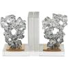 image:imageDeco 79 Crystal Geometric Decorative Bookends Arched Non Skid Bookends Set of 2 Office Bookends3 W 6 H ClearClear
