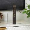 image:imageDeco 79 Crystal Geometric Decorative Bookends Arched Non Skid Bookends Set of 2 Office Bookends3 W 6 H ClearClear