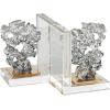 image:imageDeco 79 Crystal Geometric Decorative Bookends Arched Non Skid Bookends Set of 2 Office Bookends3 W 6 H ClearClear