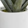 image:imageDeco 79 Faux Foliage Aloe Vera Artificial Plant with Realistic Leaves and White Fiberglass Pot 15 x 14 x 34 GreenGreen