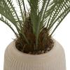 image:imageDeco 79 Faux Foliage Sago Palm Artificial Plant with Pink Ceramic Pot 37 x 39 x 36 Green