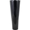 image:imageDeco 79 Fiberglass Decorative Vase Mosaic Floor Centerpiece Vase with Blue Interior Flower Vase for Home Decoration 16 x 16 x 30 SilverBlack