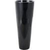 image:imageDeco 79 Fiberglass Decorative Vase Mosaic Floor Centerpiece Vase with Blue Interior Flower Vase for Home Decoration 16 x 16 x 30 SilverBlack