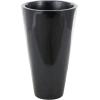 image:imageDeco 79 Fiberglass Decorative Vase Mosaic Floor Centerpiece Vase with Blue Interior Flower Vase for Home Decoration 16 x 16 x 30 SilverBlack