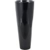 image:imageDeco 79 Fiberglass Decorative Vase Mosaic Floor Centerpiece Vase with Blue Interior Flower Vase for Home Decoration 16 x 16 x 30 SilverBlack