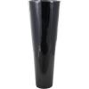 image:imageDeco 79 Fiberglass Decorative Vase Mosaic Floor Centerpiece Vase with Blue Interior Flower Vase for Home Decoration 16 x 16 x 30 SilverBlack