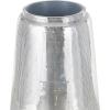 image:imageDeco 79 Fiberglass Decorative Vase Mosaic Floor Centerpiece Vase with Blue Interior Flower Vase for Home Decoration 16 x 16 x 30 SilverSilver