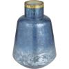 image:imageDeco 79 Glass Handmade Decorative Vase Centerpiece Vase with Gold Rim Flower Vase for Home Decoration 10 x 10 x 14 BlueBlue