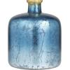 image:imageDeco 79 Glass Handmade Decorative Vase Centerpiece Vase with Gold Rim Flower Vase for Home Decoration 10 x 10 x 14 BlueBlue