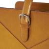 image:imageDeco 79 Leather Handmade Decorative Magazine Holder Box Style Single Slot Magazine Rack with Detail Stitching and Curved Buckle Handles File Holder 15 x 10 x 17 BrownBrown
